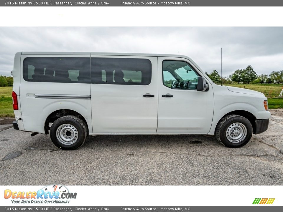 Glacier White 2016 Nissan NV 3500 HD S Passenger Photo #3