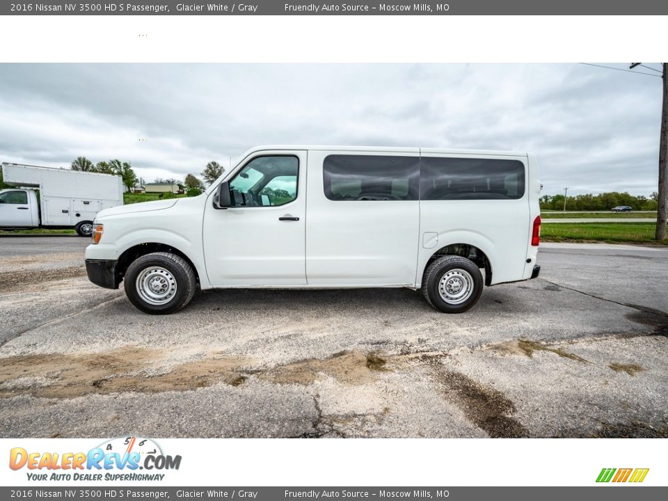 2016 Nissan NV 3500 HD S Passenger Glacier White / Gray Photo #7