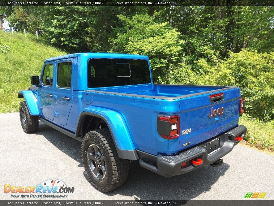 2022 Jeep Gladiator Rubicon 4x4 Hydro Blue Pearl / Black Photo #9