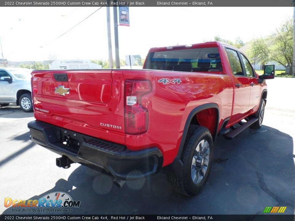 2022 Chevrolet Silverado 2500HD Custom Crew Cab 4x4 Red Hot / Jet Black Photo #8