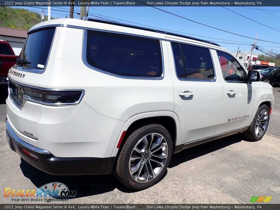 2022 Jeep Grand Wagoneer Series III 4x4 Luxury White Pearl / Tupelo/Black Photo #6