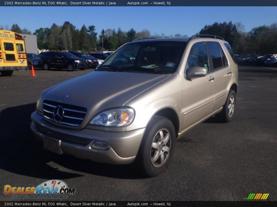 2002 Mercedes-Benz ML 500 4Matic Desert Silver Metallic / Java Photo #1