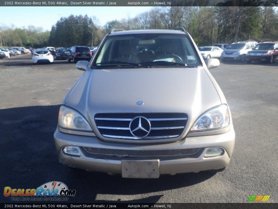 2002 Mercedes-Benz ML 500 4Matic Desert Silver Metallic / Java Photo #2