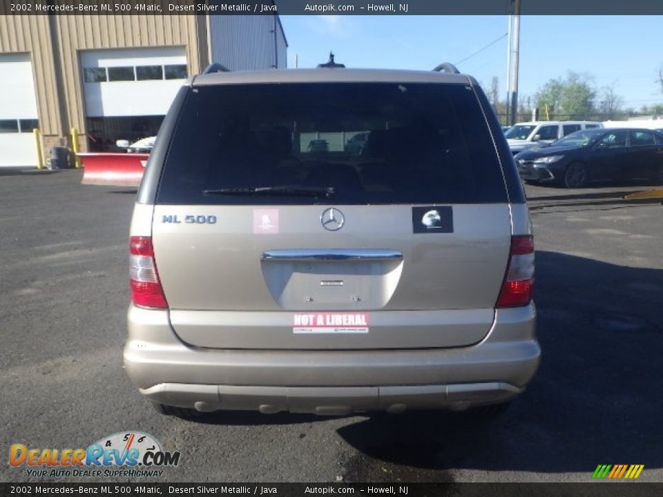 2002 Mercedes-Benz ML 500 4Matic Desert Silver Metallic / Java Photo #5