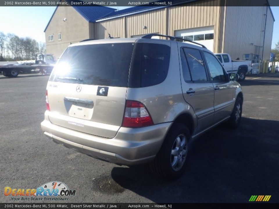 2002 Mercedes-Benz ML 500 4Matic Desert Silver Metallic / Java Photo #6