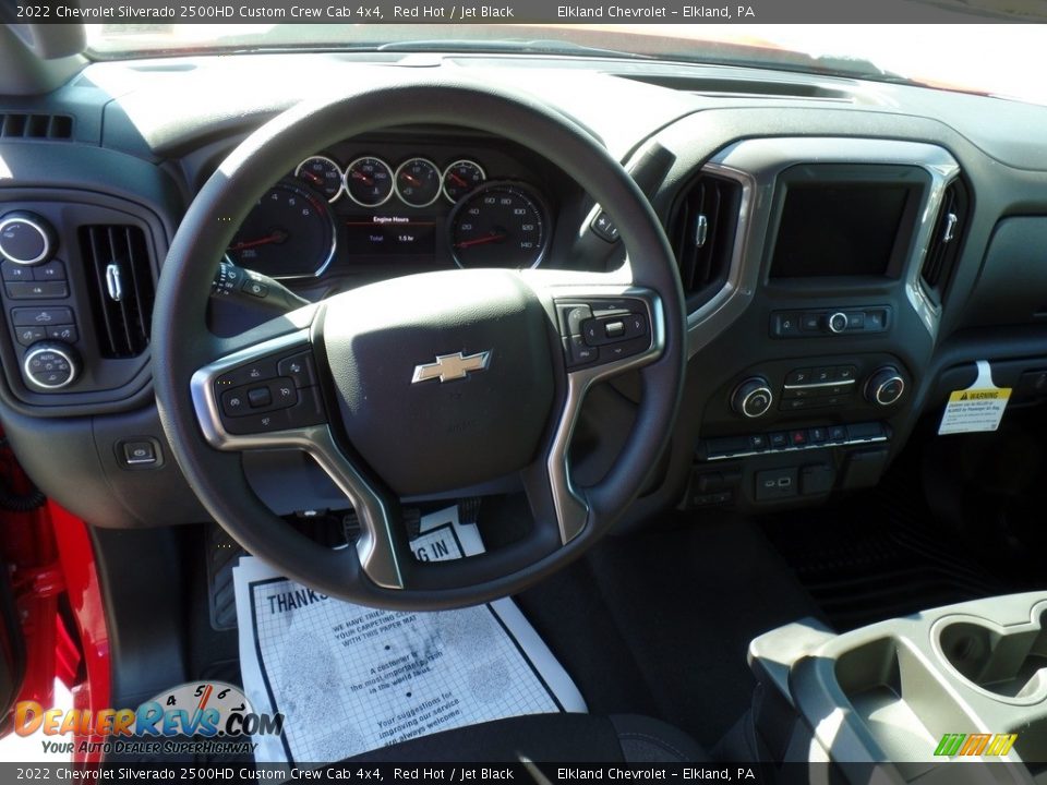 Dashboard of 2022 Chevrolet Silverado 2500HD Custom Crew Cab 4x4 Photo #24