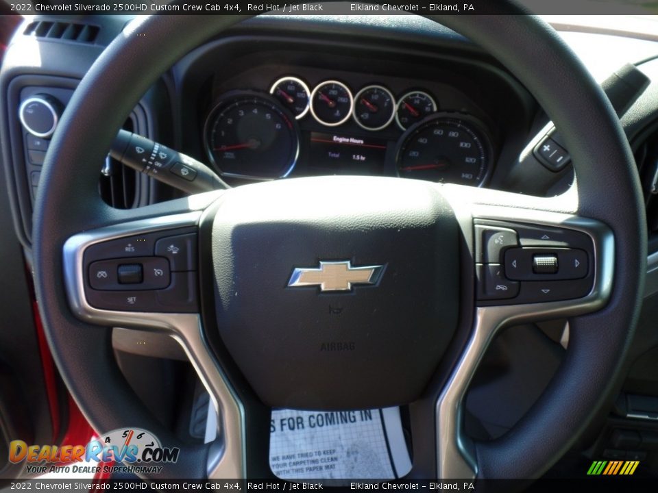 2022 Chevrolet Silverado 2500HD Custom Crew Cab 4x4 Steering Wheel Photo #26