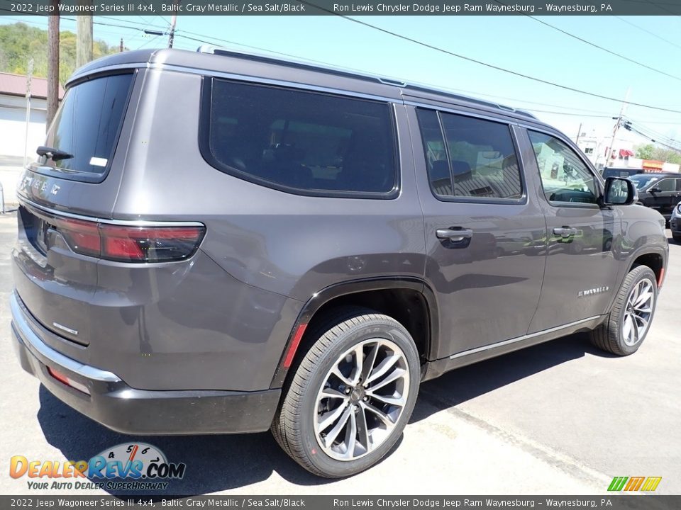 2022 Jeep Wagoneer Series III 4x4 Baltic Gray Metallic / Sea Salt/Black Photo #6