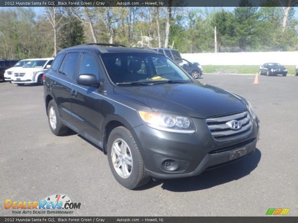 2012 Hyundai Santa Fe GLS Black Forest Green / Gray Photo #3