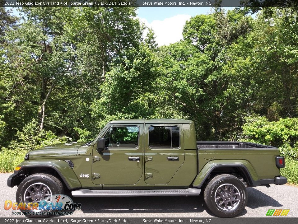 2022 Jeep Gladiator Overland 4x4 Sarge Green / Black/Dark Saddle Photo #1