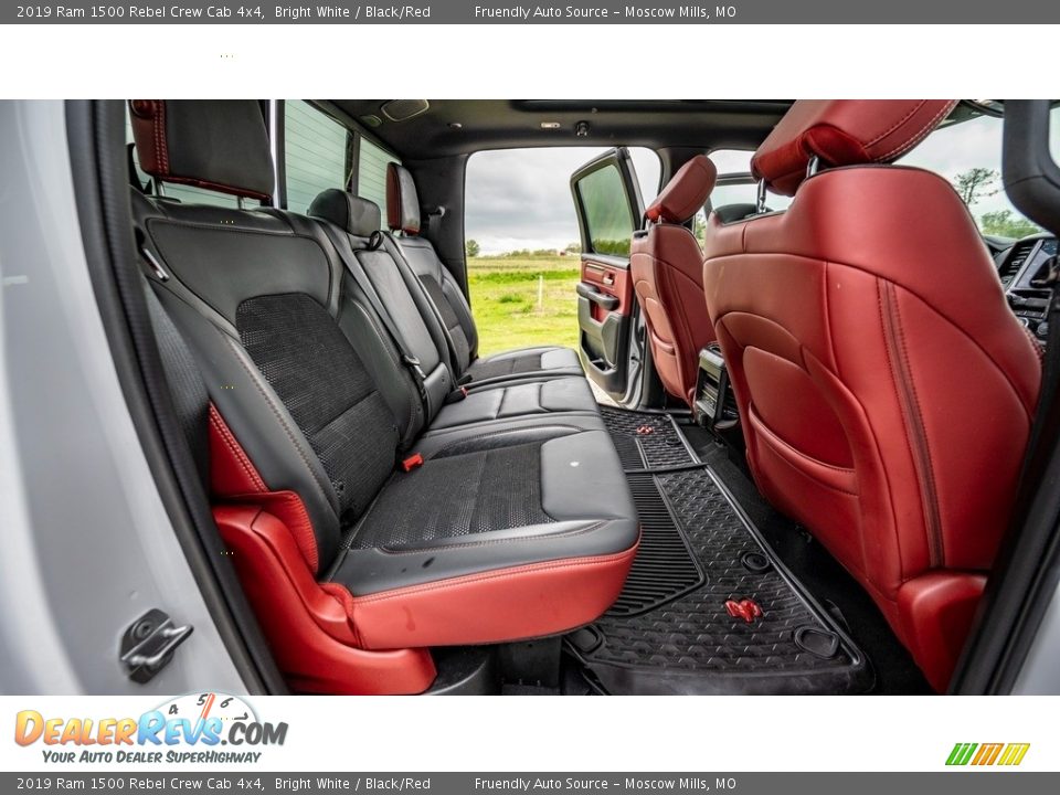 Rear Seat of 2019 Ram 1500 Rebel Crew Cab 4x4 Photo #4