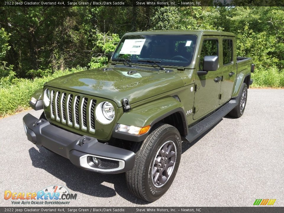 2022 Jeep Gladiator Overland 4x4 Sarge Green / Black/Dark Saddle Photo #2