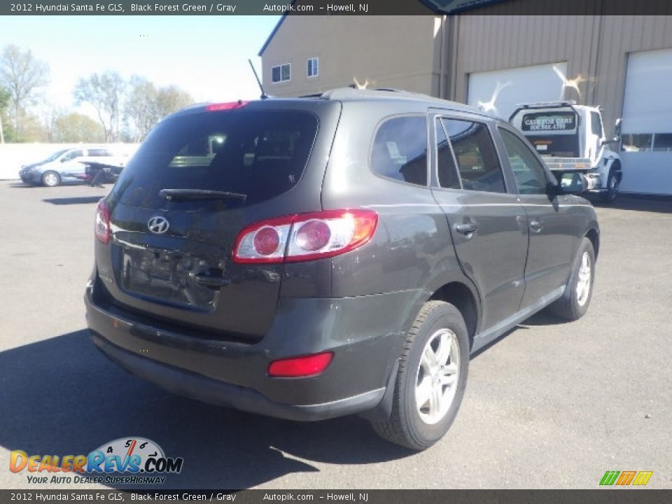 2012 Hyundai Santa Fe GLS Black Forest Green / Gray Photo #6