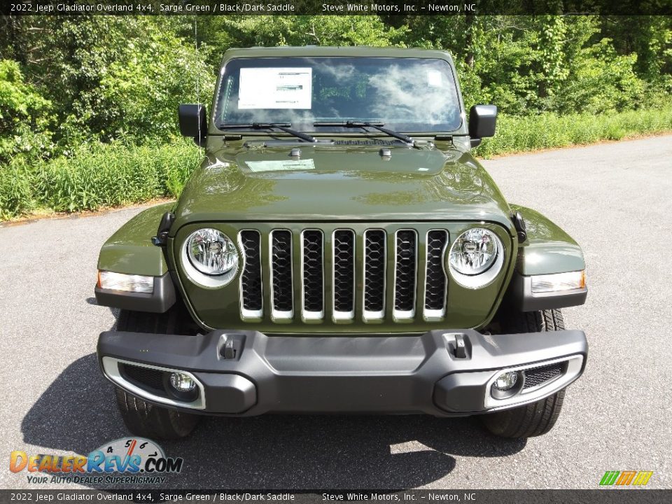 2022 Jeep Gladiator Overland 4x4 Sarge Green / Black/Dark Saddle Photo #3