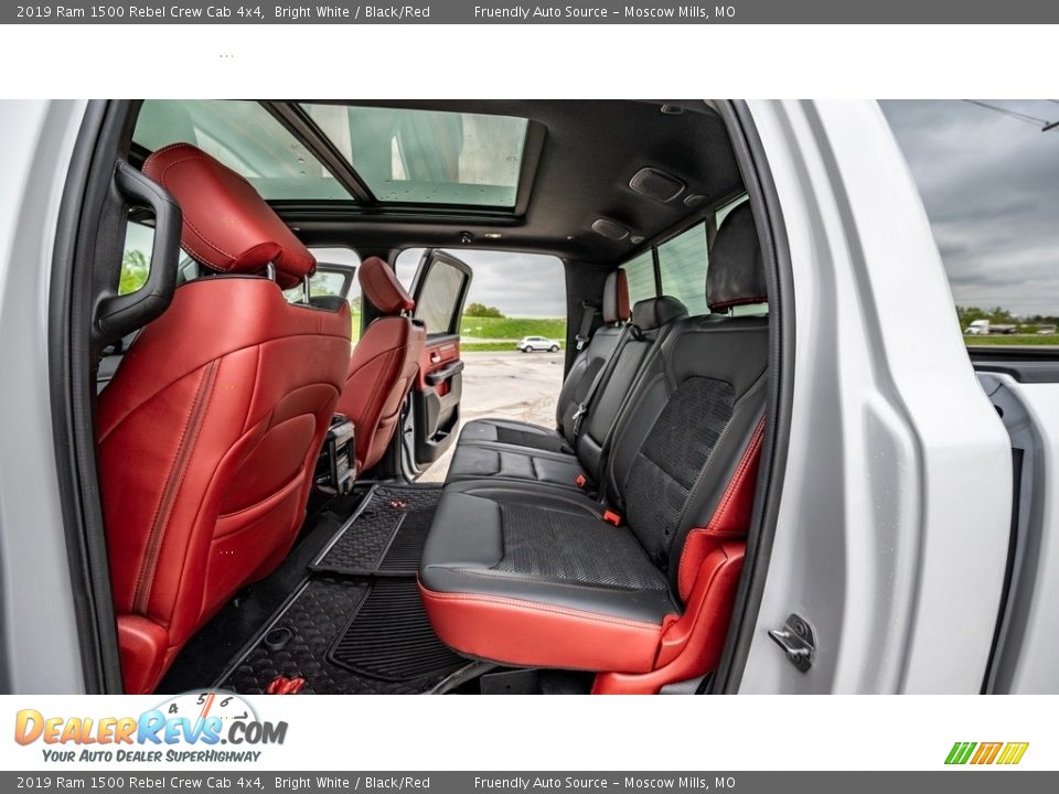 Rear Seat of 2019 Ram 1500 Rebel Crew Cab 4x4 Photo #6