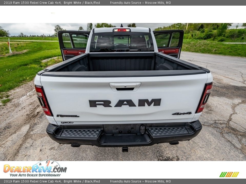 2019 Ram 1500 Rebel Crew Cab 4x4 Bright White / Black/Red Photo #10