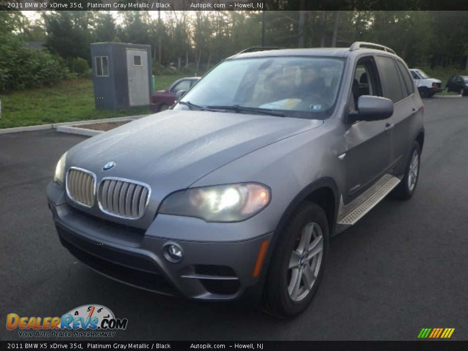 2011 BMW X5 xDrive 35d Platinum Gray Metallic / Black Photo #1