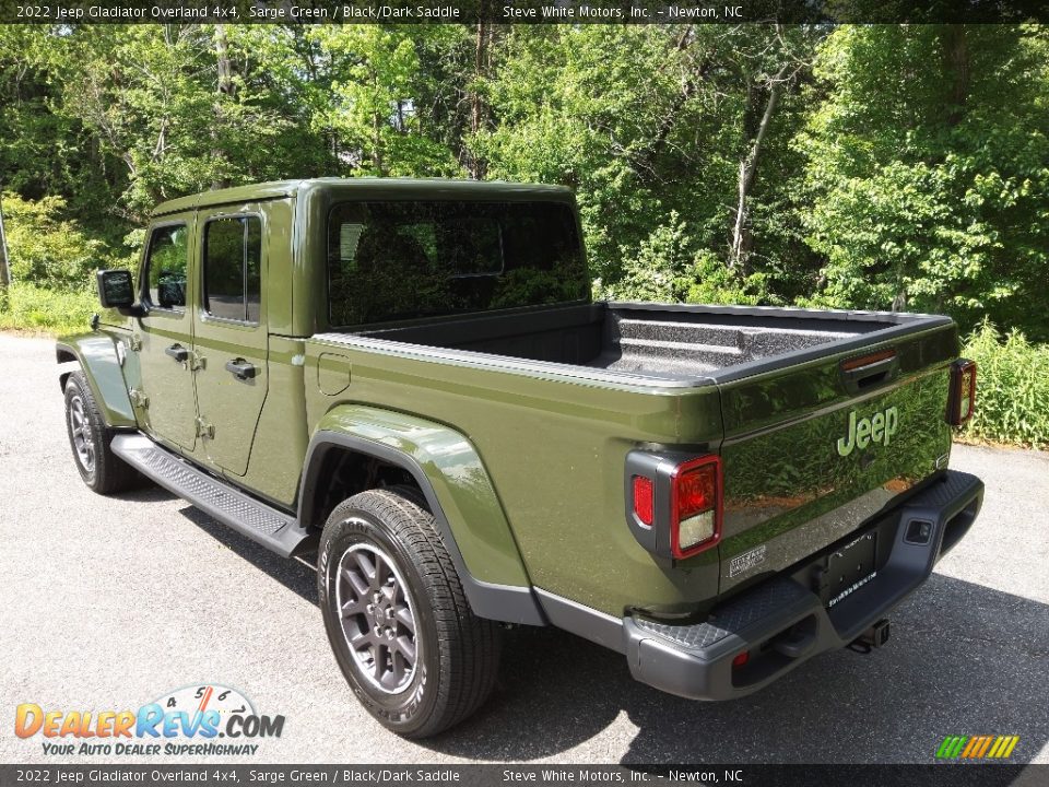 2022 Jeep Gladiator Overland 4x4 Sarge Green / Black/Dark Saddle Photo #9