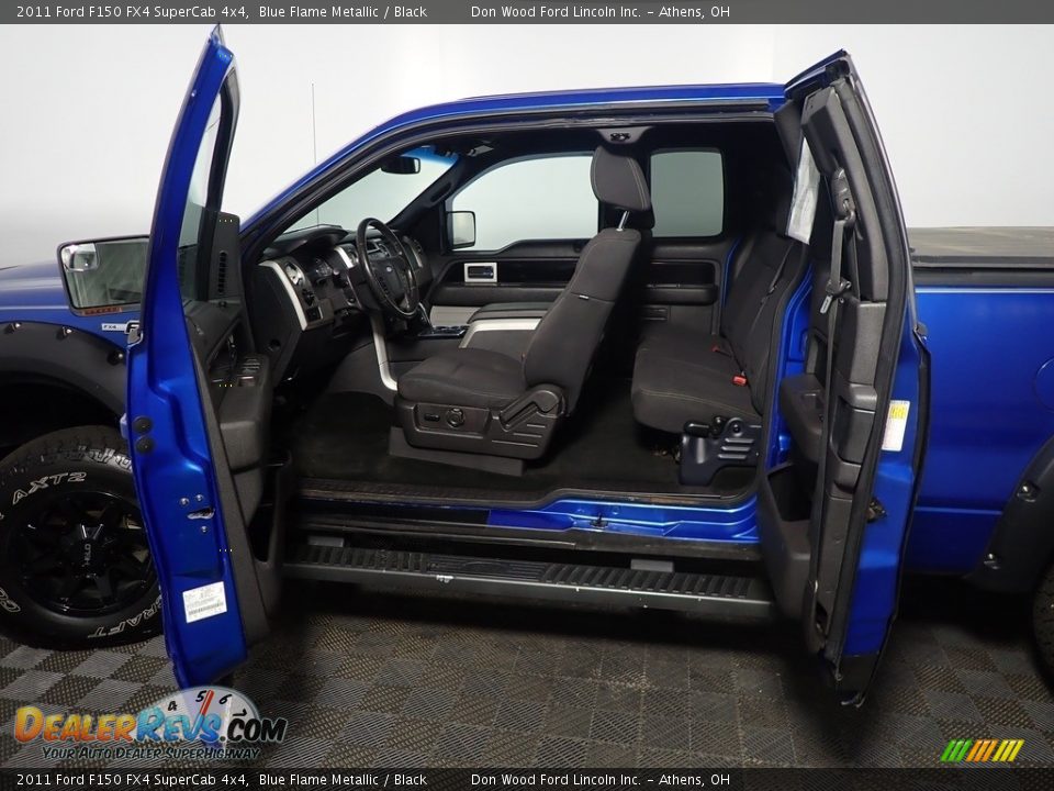2011 Ford F150 FX4 SuperCab 4x4 Blue Flame Metallic / Black Photo #34