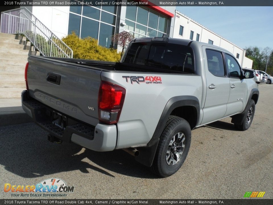 2018 Toyota Tacoma TRD Off Road Double Cab 4x4 Cement / Graphite w/Gun Metal Photo #18