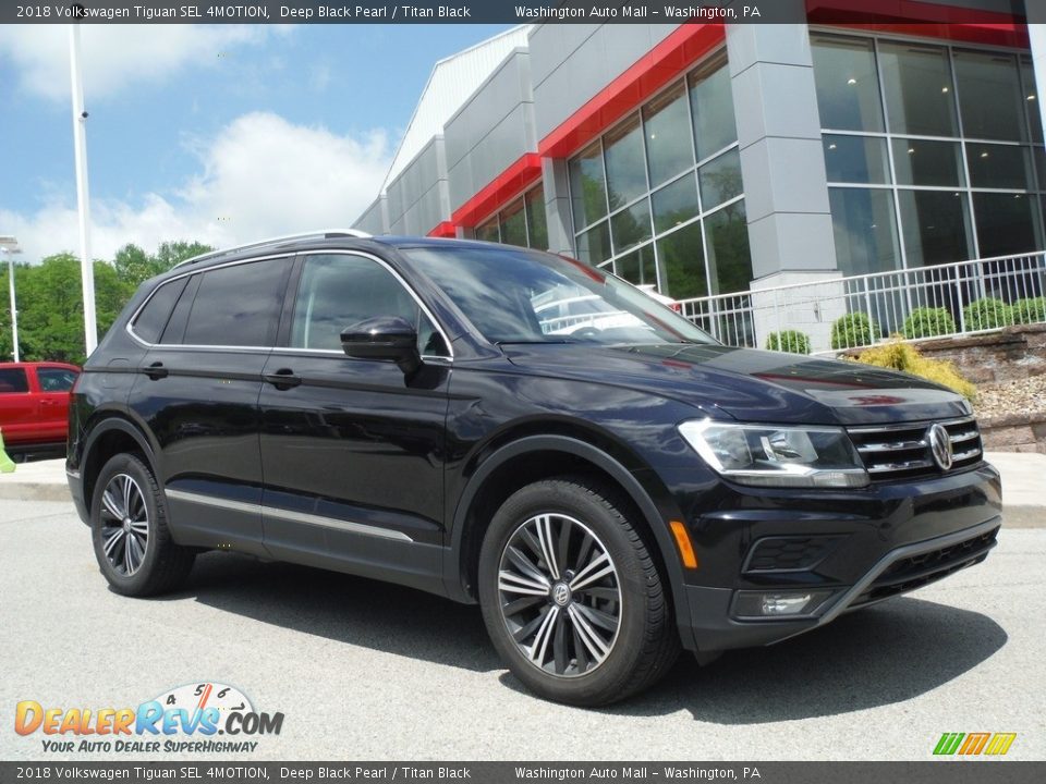 2018 Volkswagen Tiguan SEL 4MOTION Deep Black Pearl / Titan Black Photo #1