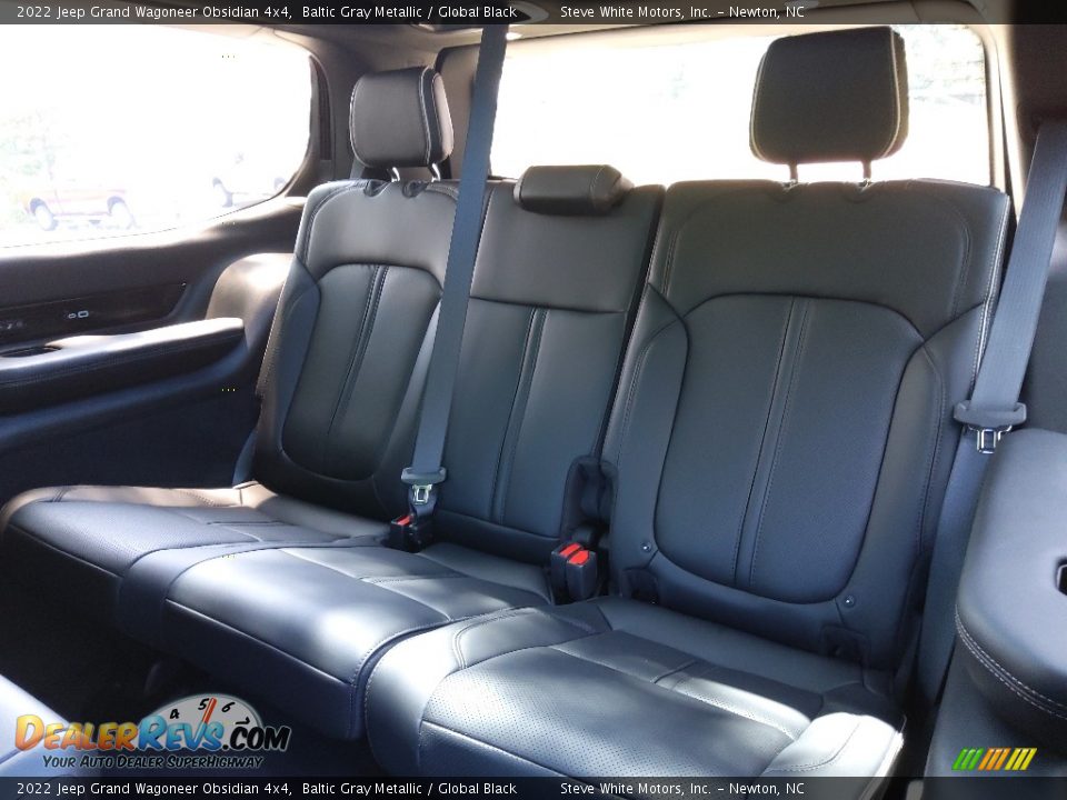 Rear Seat of 2022 Jeep Grand Wagoneer Obsidian 4x4 Photo #19