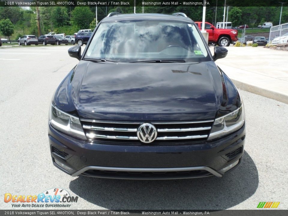 2018 Volkswagen Tiguan SEL 4MOTION Deep Black Pearl / Titan Black Photo #11