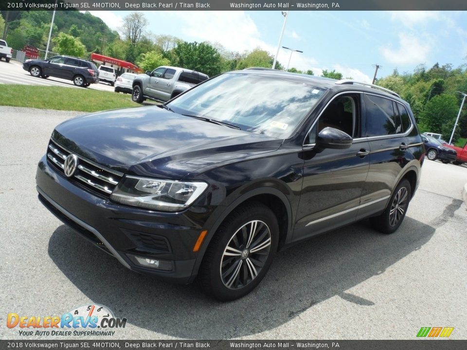 2018 Volkswagen Tiguan SEL 4MOTION Deep Black Pearl / Titan Black Photo #12