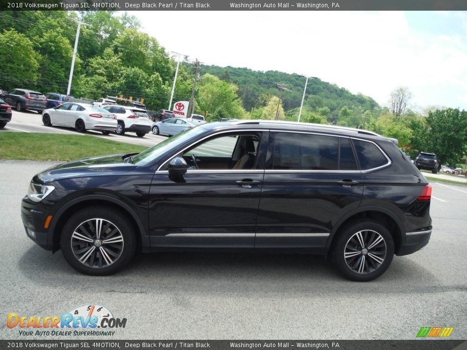 2018 Volkswagen Tiguan SEL 4MOTION Deep Black Pearl / Titan Black Photo #14