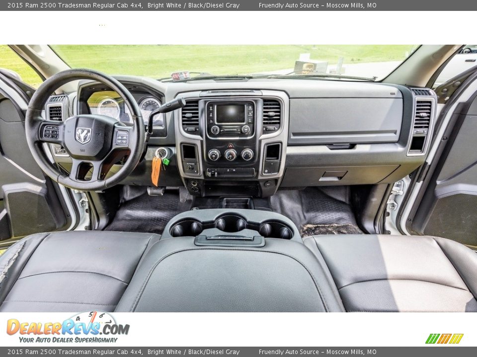 Black/Diesel Gray Interior - 2015 Ram 2500 Tradesman Regular Cab 4x4 Photo #10