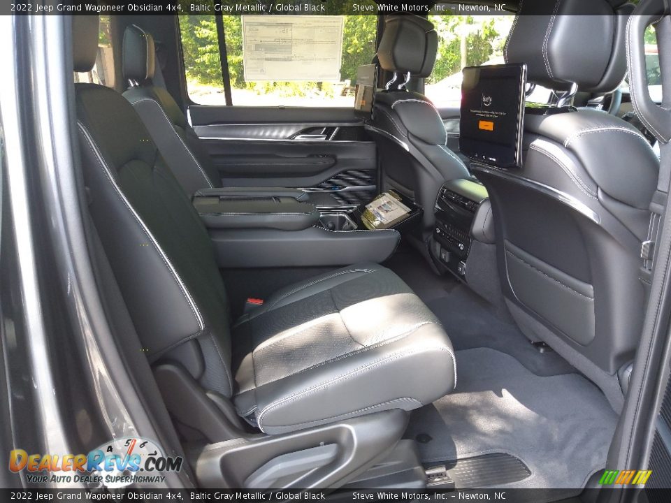 Rear Seat of 2022 Jeep Grand Wagoneer Obsidian 4x4 Photo #28