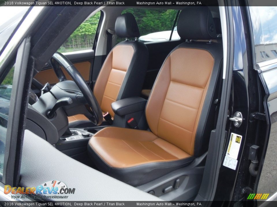 2018 Volkswagen Tiguan SEL 4MOTION Deep Black Pearl / Titan Black Photo #20