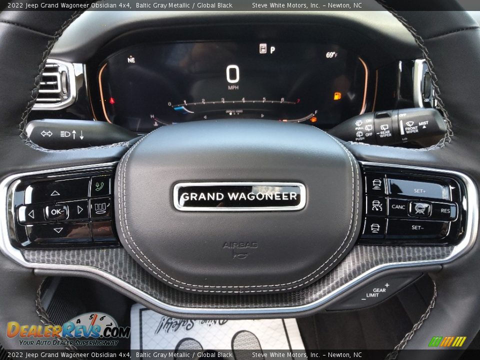 2022 Jeep Grand Wagoneer Obsidian 4x4 Steering Wheel Photo #34