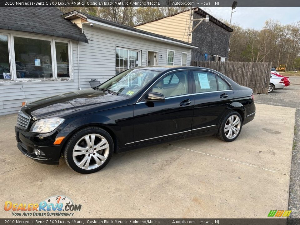 2010 Mercedes-Benz C 300 Luxury 4Matic Obsidian Black Metallic / Almond/Mocha Photo #3