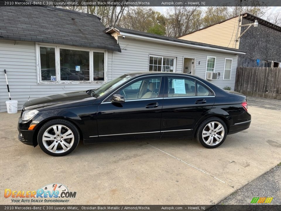 2010 Mercedes-Benz C 300 Luxury 4Matic Obsidian Black Metallic / Almond/Mocha Photo #4