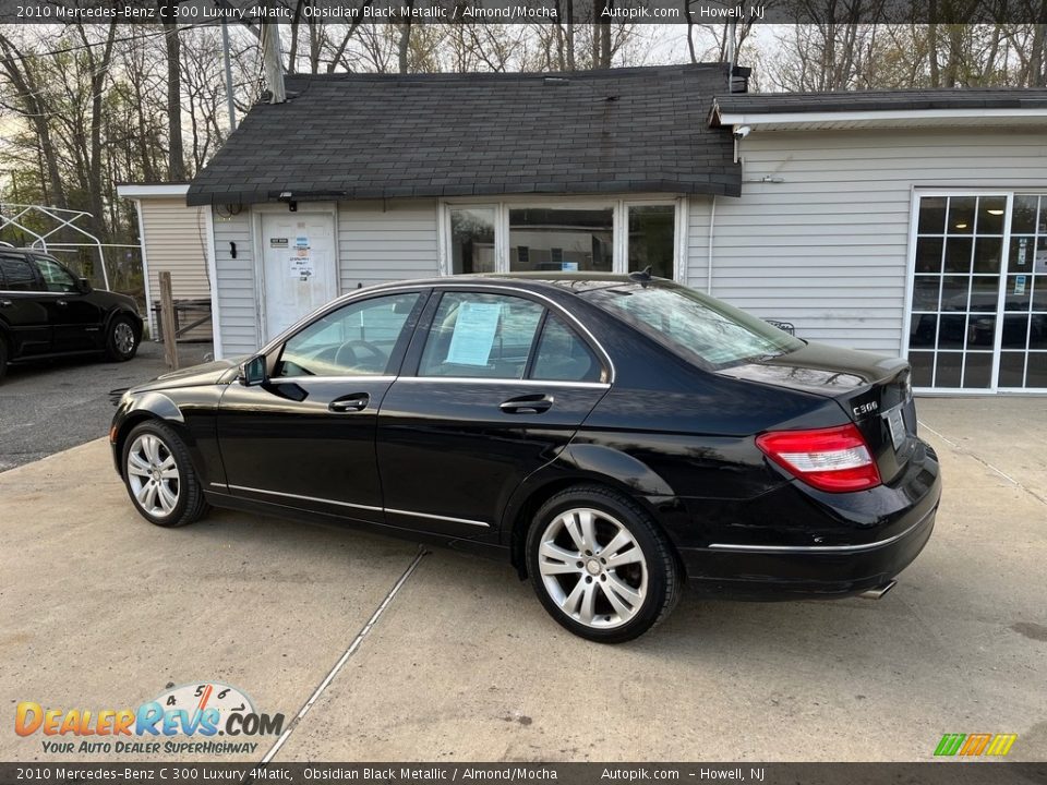 2010 Mercedes-Benz C 300 Luxury 4Matic Obsidian Black Metallic / Almond/Mocha Photo #6