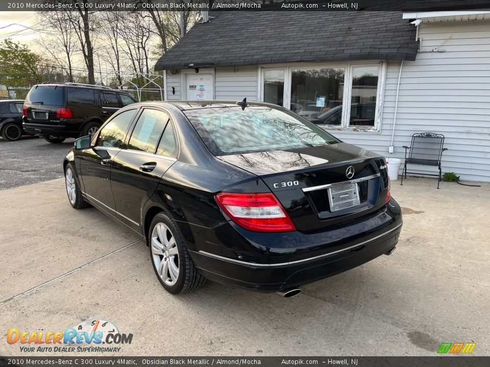 2010 Mercedes-Benz C 300 Luxury 4Matic Obsidian Black Metallic / Almond/Mocha Photo #7