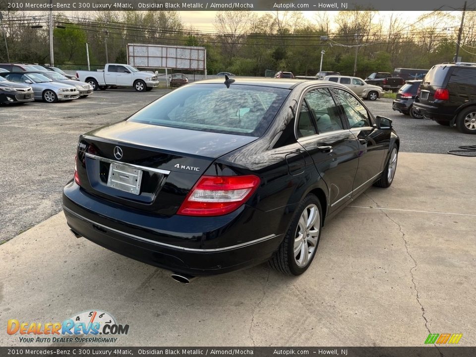 2010 Mercedes-Benz C 300 Luxury 4Matic Obsidian Black Metallic / Almond/Mocha Photo #9