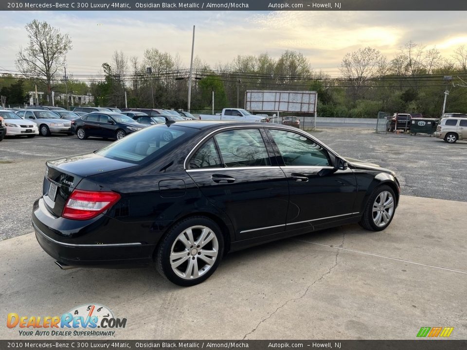 2010 Mercedes-Benz C 300 Luxury 4Matic Obsidian Black Metallic / Almond/Mocha Photo #10