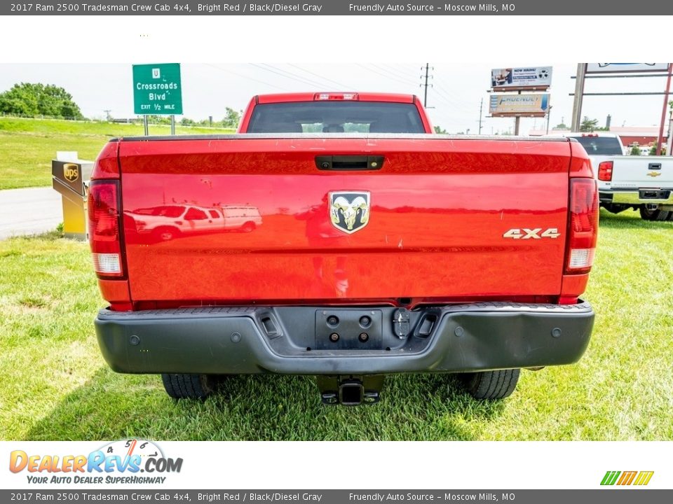 2017 Ram 2500 Tradesman Crew Cab 4x4 Bright Red / Black/Diesel Gray Photo #5