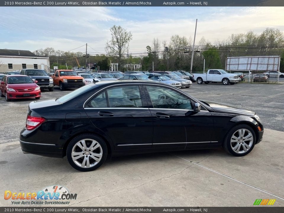 2010 Mercedes-Benz C 300 Luxury 4Matic Obsidian Black Metallic / Almond/Mocha Photo #11