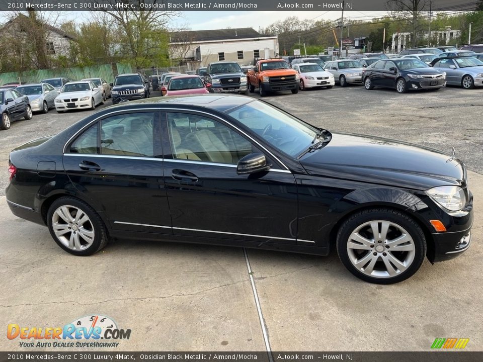 2010 Mercedes-Benz C 300 Luxury 4Matic Obsidian Black Metallic / Almond/Mocha Photo #12