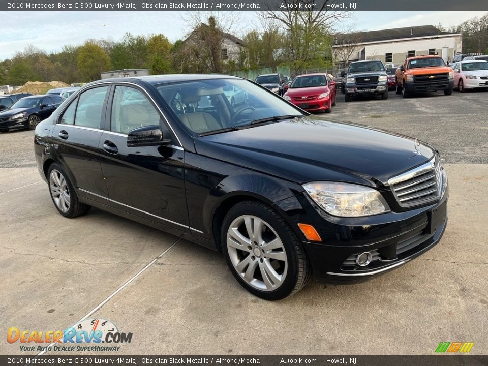 2010 Mercedes-Benz C 300 Luxury 4Matic Obsidian Black Metallic / Almond/Mocha Photo #13