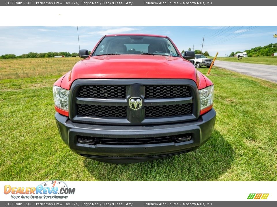 2017 Ram 2500 Tradesman Crew Cab 4x4 Bright Red / Black/Diesel Gray Photo #9