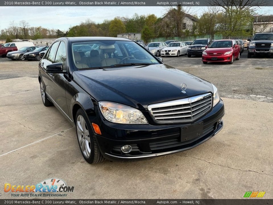 2010 Mercedes-Benz C 300 Luxury 4Matic Obsidian Black Metallic / Almond/Mocha Photo #14