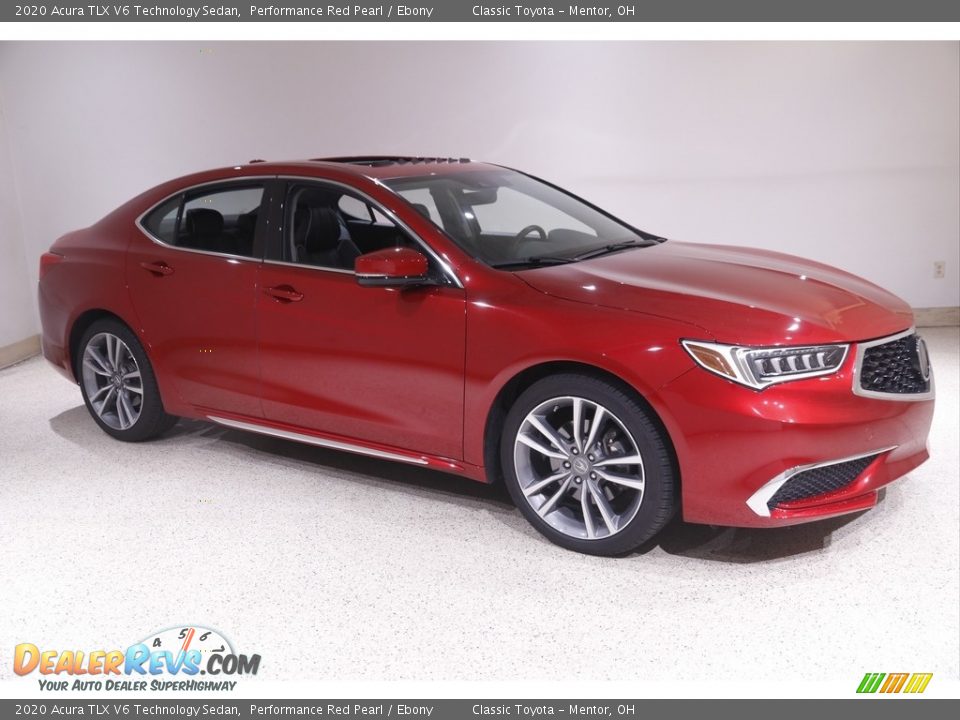 Performance Red Pearl 2020 Acura TLX V6 Technology Sedan Photo #1