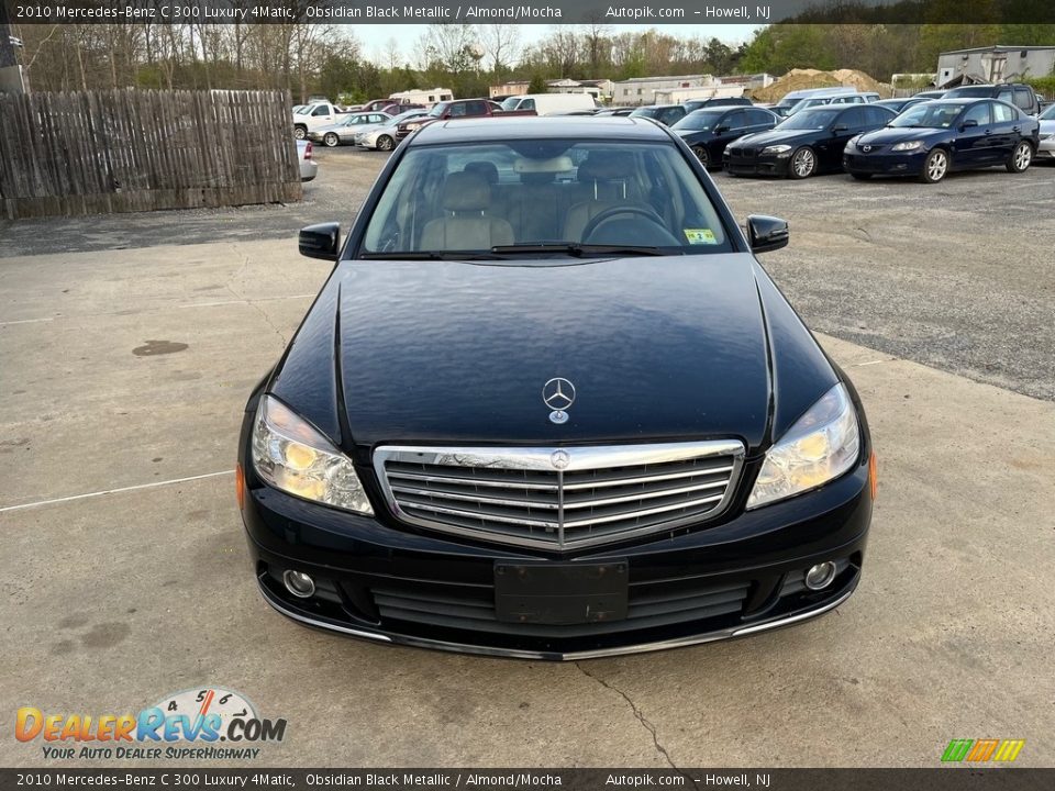 2010 Mercedes-Benz C 300 Luxury 4Matic Obsidian Black Metallic / Almond/Mocha Photo #15