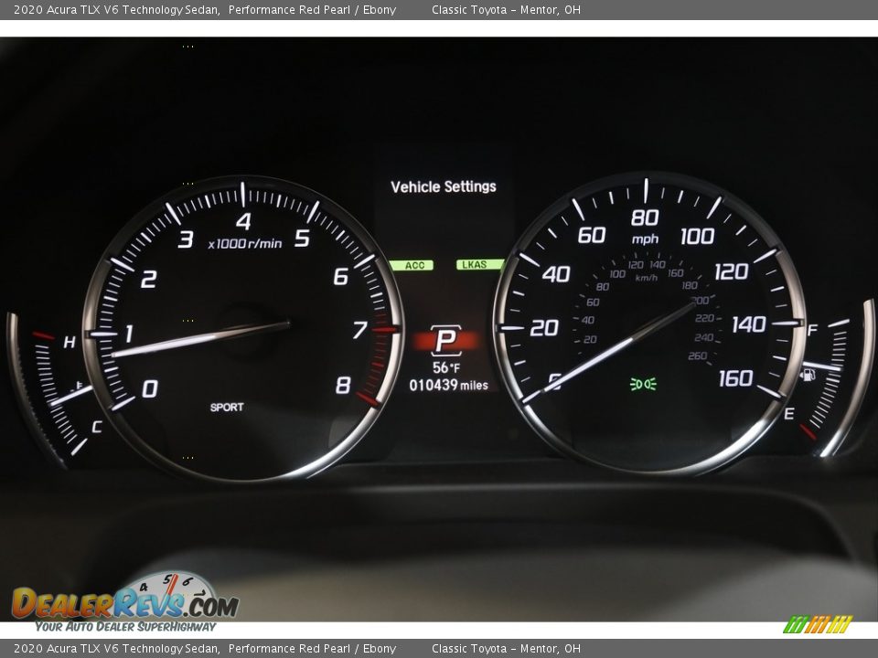 2020 Acura TLX V6 Technology Sedan Gauges Photo #8