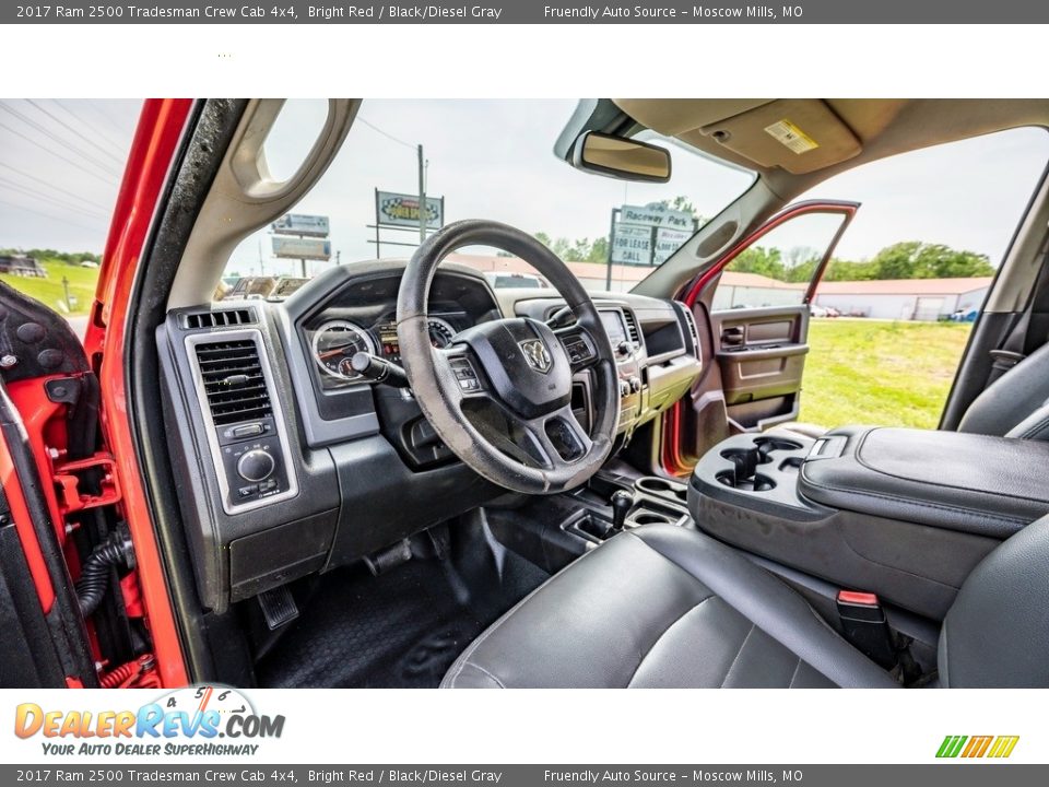 Black/Diesel Gray Interior - 2017 Ram 2500 Tradesman Crew Cab 4x4 Photo #19