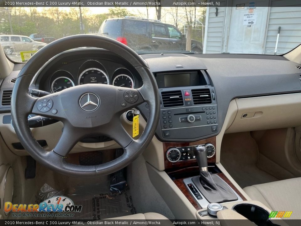 2010 Mercedes-Benz C 300 Luxury 4Matic Obsidian Black Metallic / Almond/Mocha Photo #22